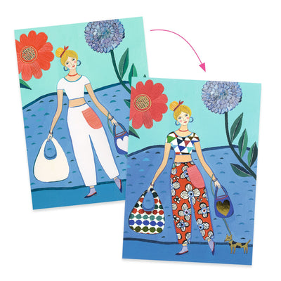 Djeco Patterned Collages: WAX Trend (6-10yrs)