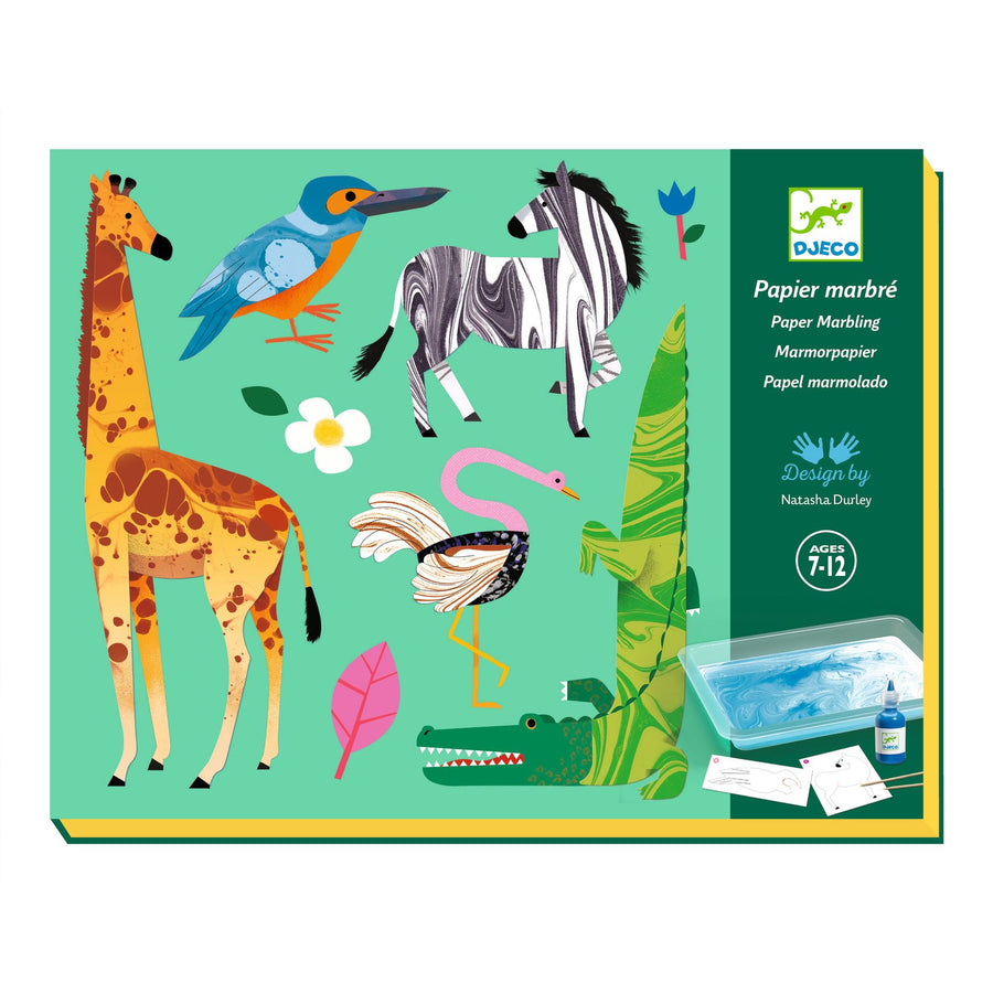 Djeco Colourful Marbling Paper (7-12yrs)