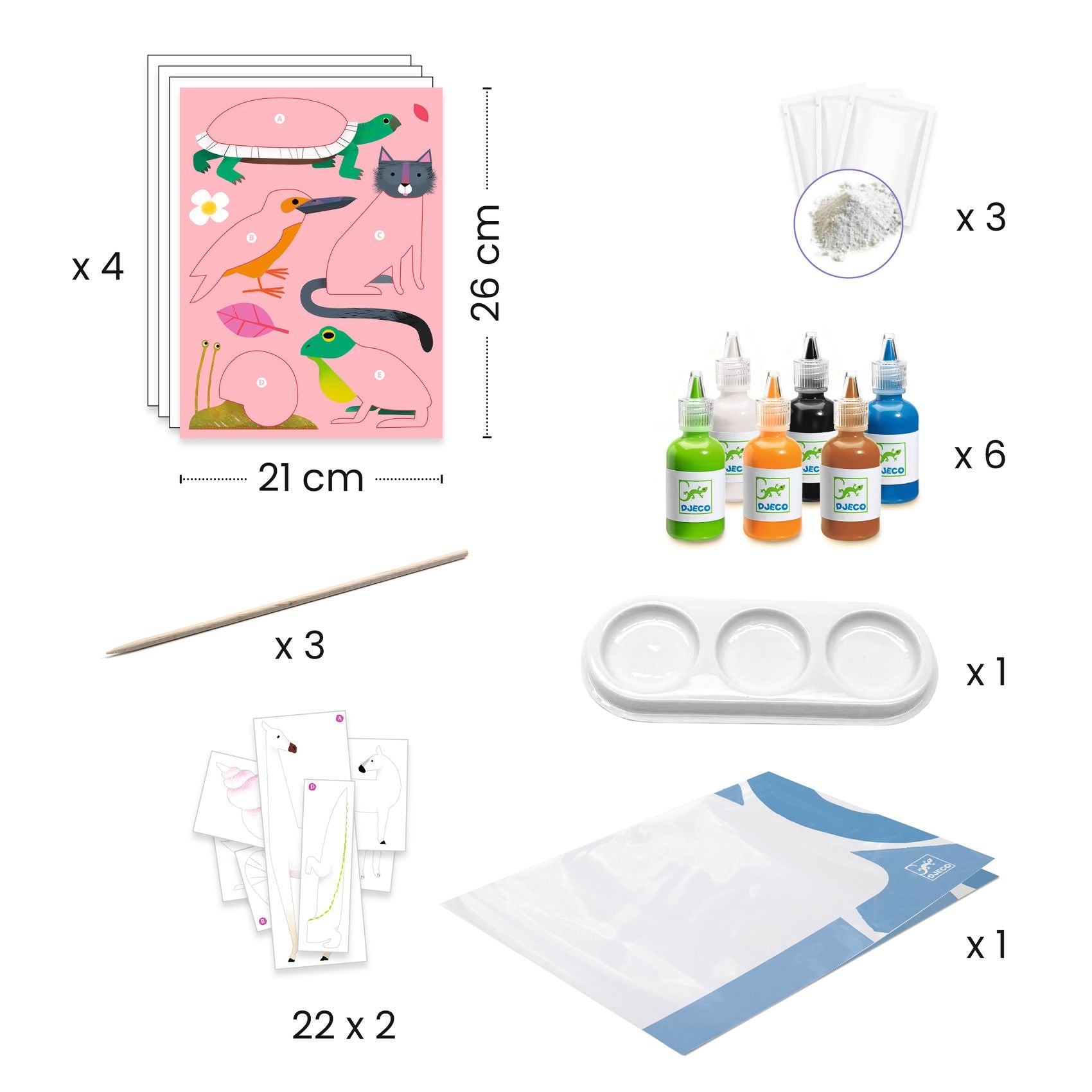 Djeco Colourful Marbling Paper (7-12yrs)