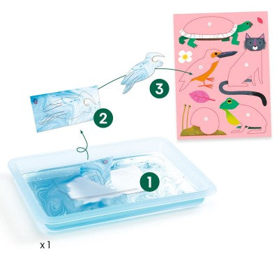 Djeco Colourful Marbling Paper (7-12yrs)