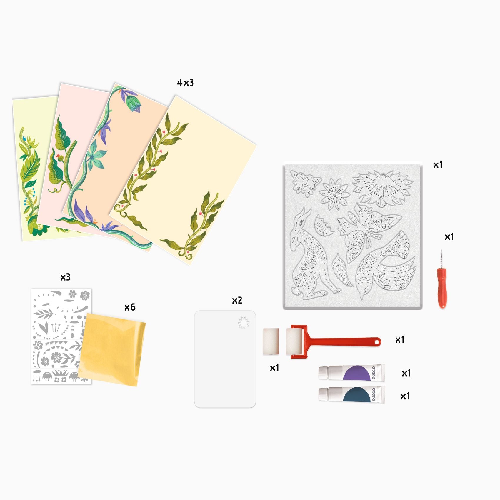 Djeco Engraving: Passionflower (7-12yrs)