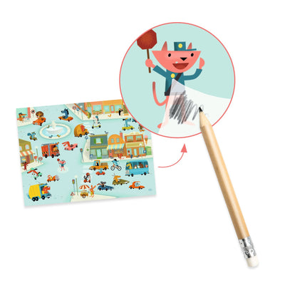 Djeco rub-on transfers: Asphalt (3-6yrs)