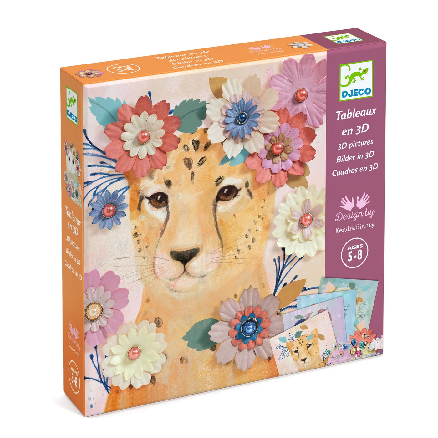 Djeco 3D Pictures: Floral Wreaths (5-8yrs)