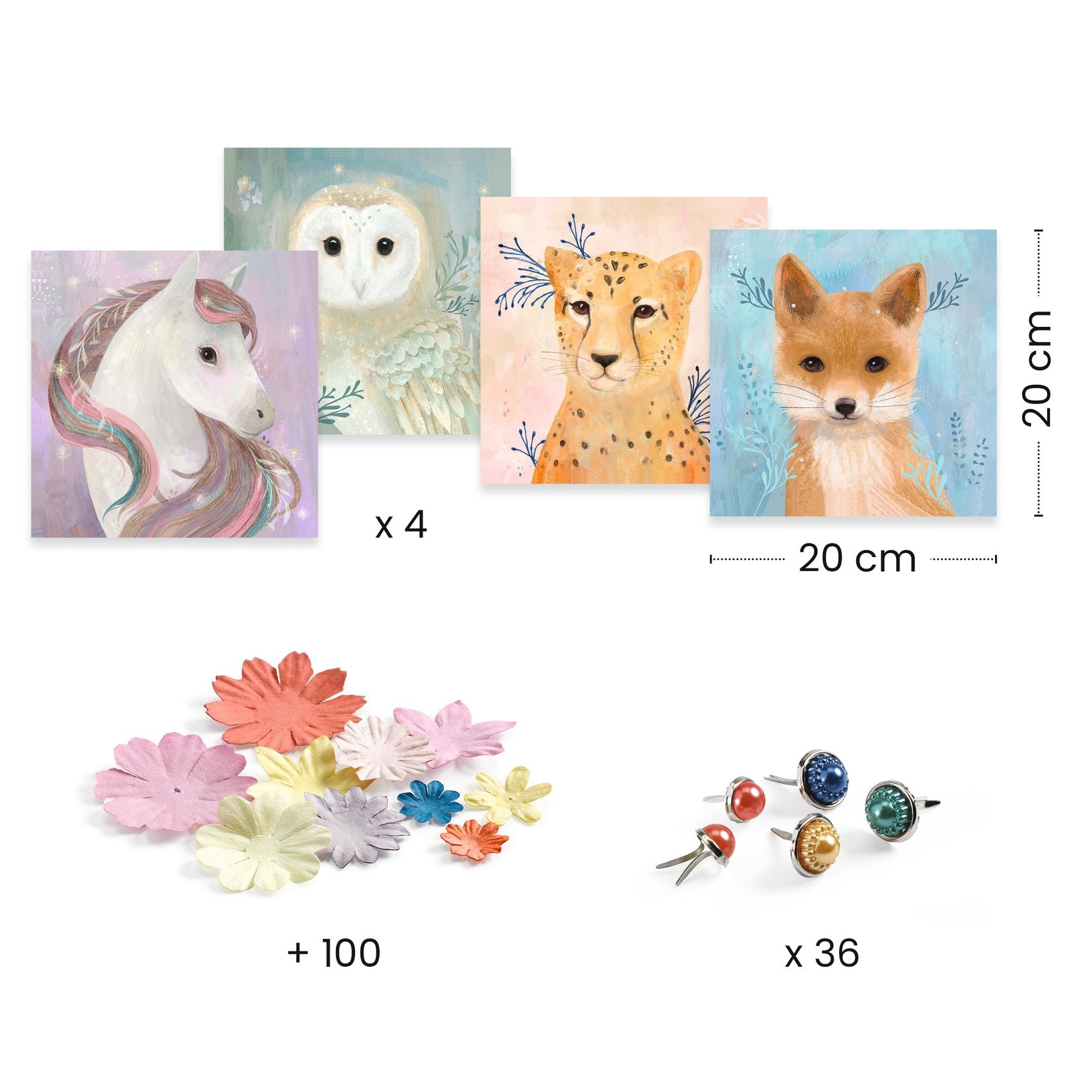 Djeco 3D Pictures: Floral Wreaths (5-8yrs)