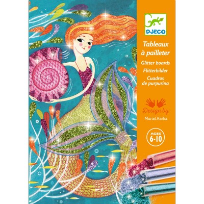 Djeco Glitter Boards: Mermaids (7-13yrs)