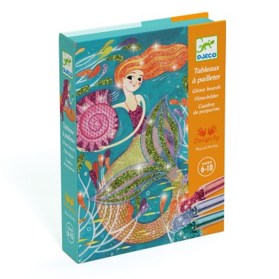 Djeco Glitter Boards: Mermaids (7-13yrs)