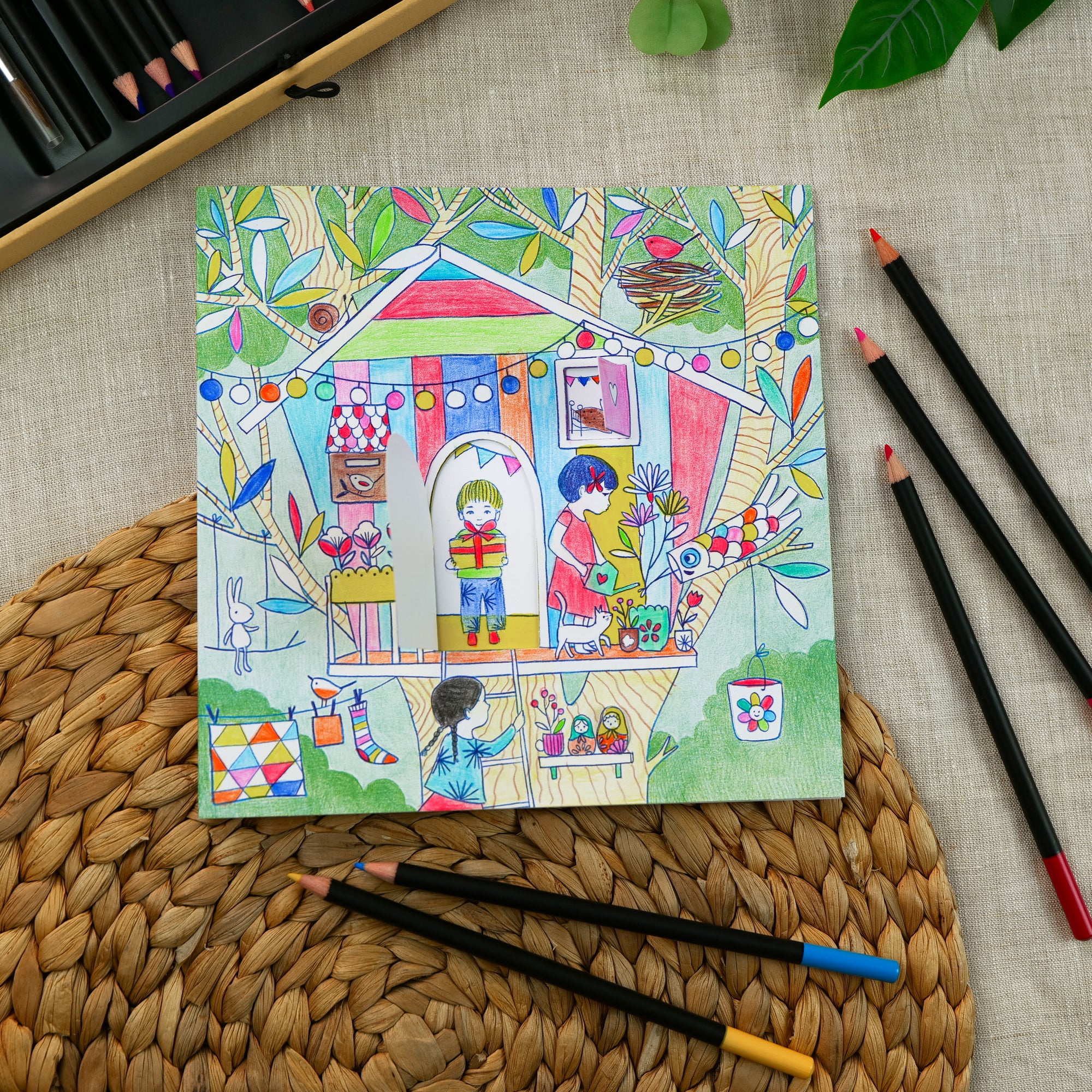 Djeco Colouring Sheets: Nina’s play tents (5-8yrs)