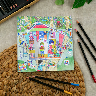 Djeco Colouring Sheets: Nina’s play tents (5-8yrs)