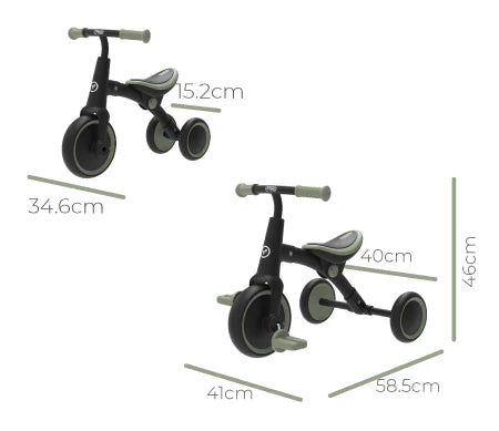 Zoomee Balance Bike to Trike