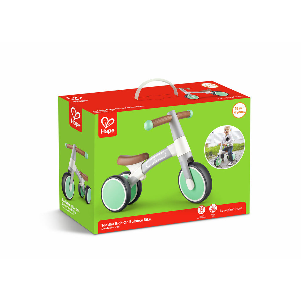 Hape First Ride Balance Bike: Green