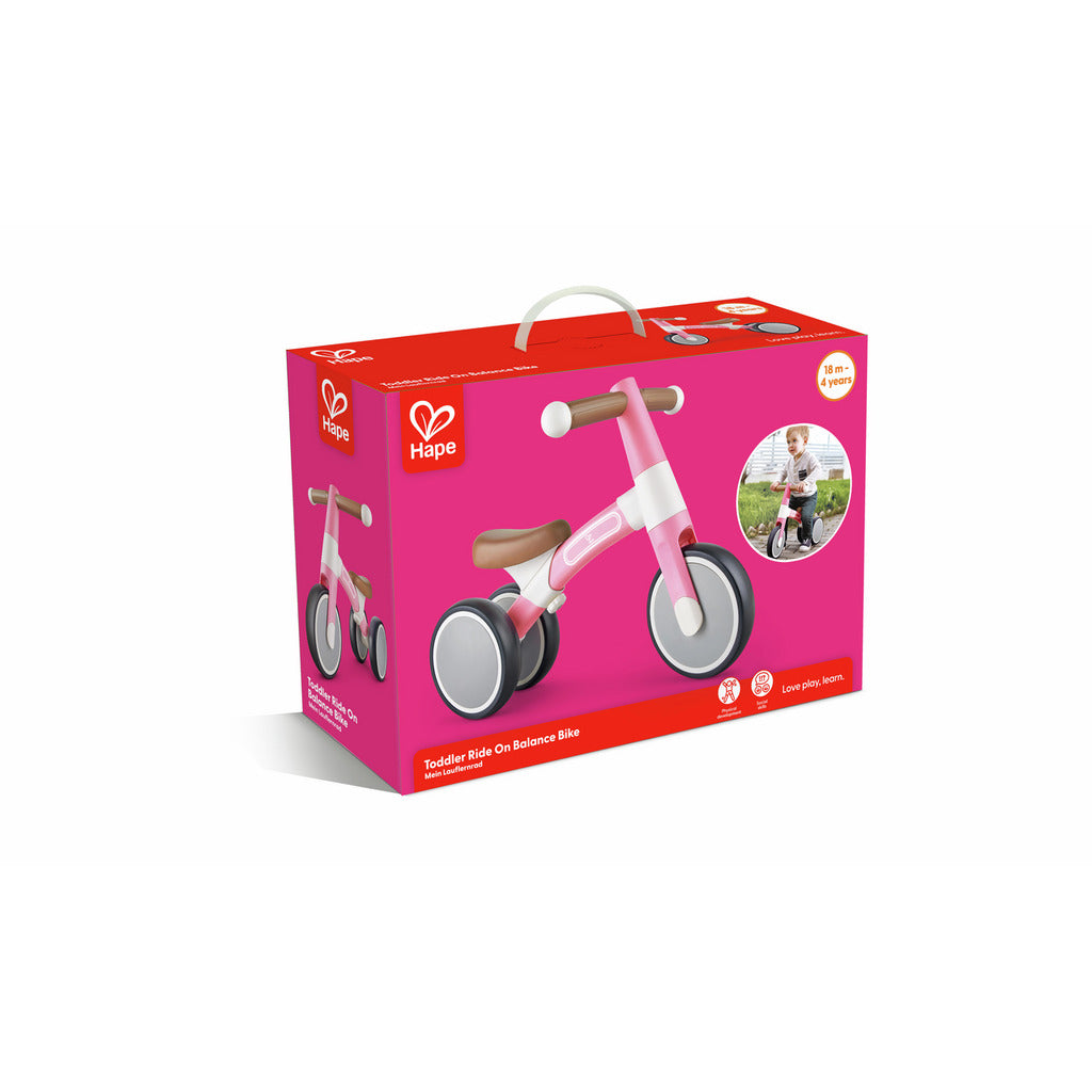 Hape First Ride Balance Bike: Pink