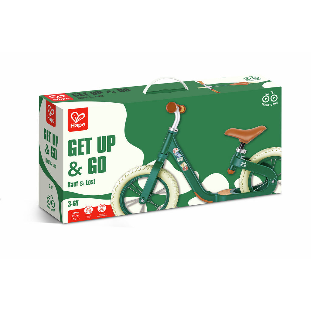 Hape Learn to Ride Balance Bike: Green