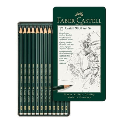 Faber Castell 9000 graphite pencils design set (8B-2H)