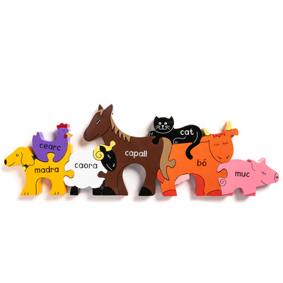 Farm Animals As Gaeilge Jigsaw Puzzle