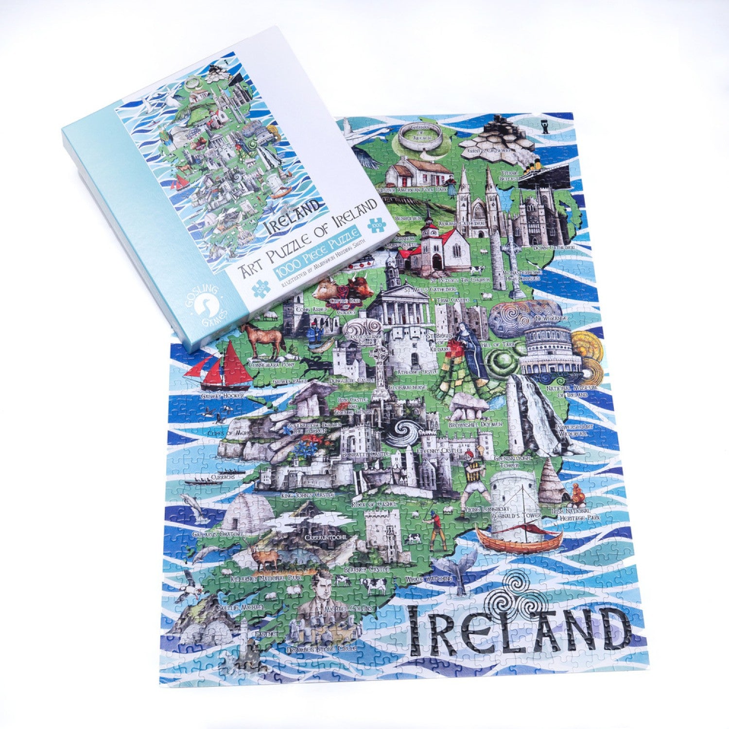 ART PUZZLE OF IRELAND 1000 Piece Puzzle