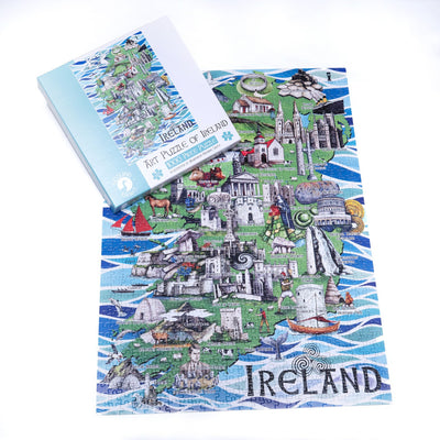 ART PUZZLE OF IRELAND 1000 Piece Puzzle