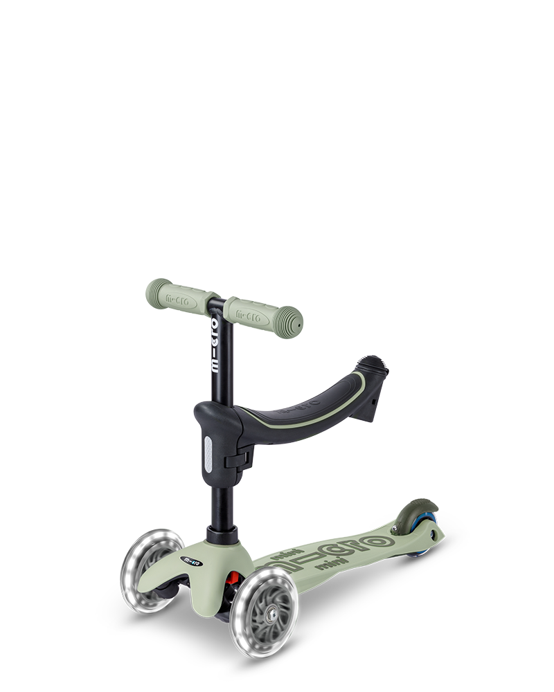 MINI2GROW DELUXE LED 2.0 MICRO SCOOTER (OLIVE SAGE)