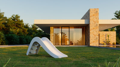 Jupiduu "White Dolphin" Outdoor Slide (Delivery Only)