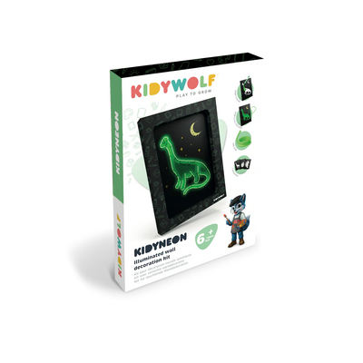 KIDYNEON ILLUMINATED WALL DECORATION: DINO