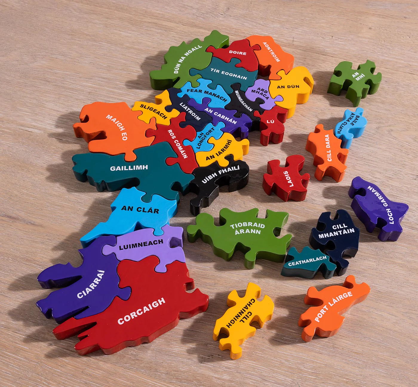 Map of Ireland As Gaeilge Jigsaw Puzzle