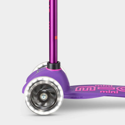 MINI MICRO LED DELUXE SCOOTER (PURPLE WITH PINK)