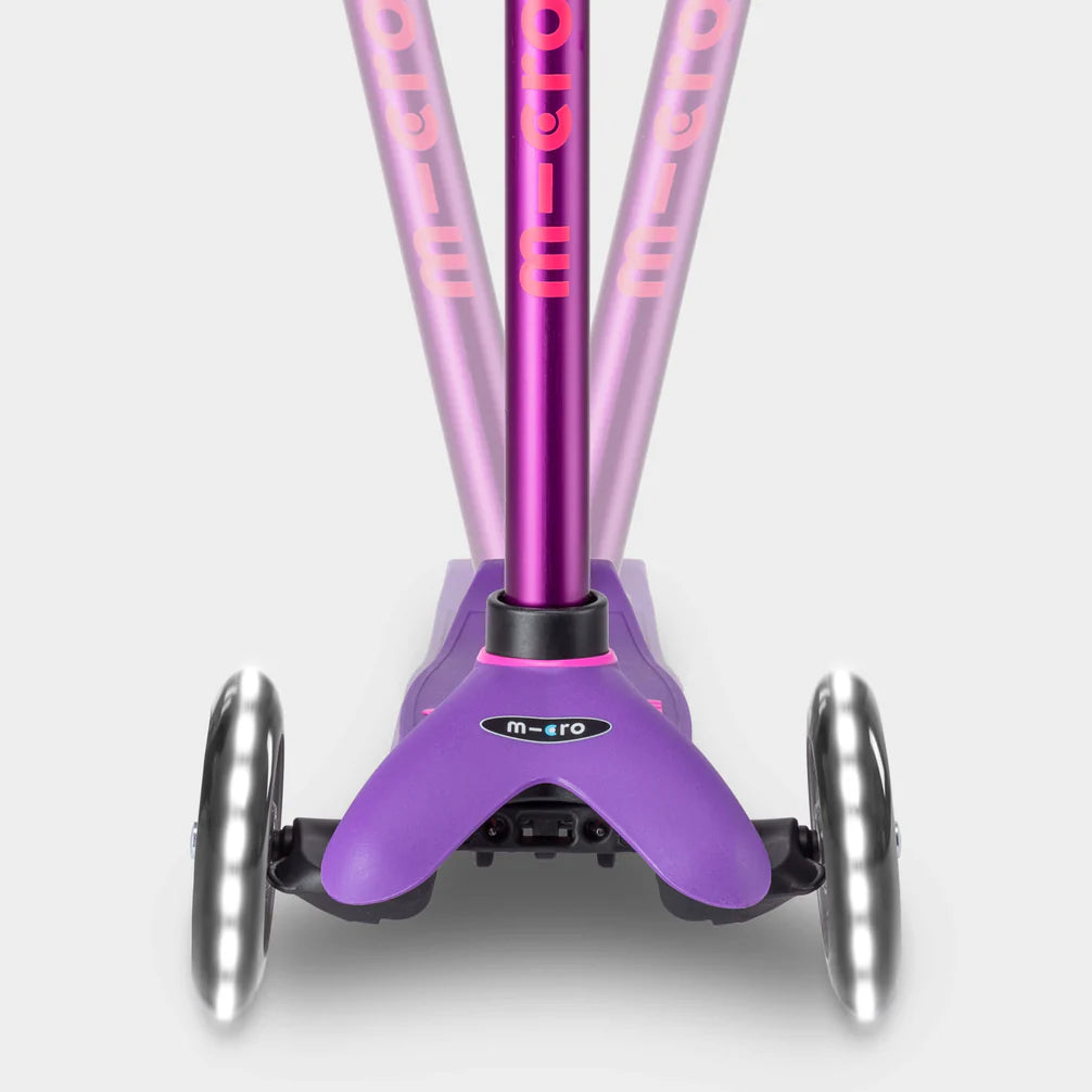 MINI MICRO LED DELUXE SCOOTER (PURPLE WITH PINK)