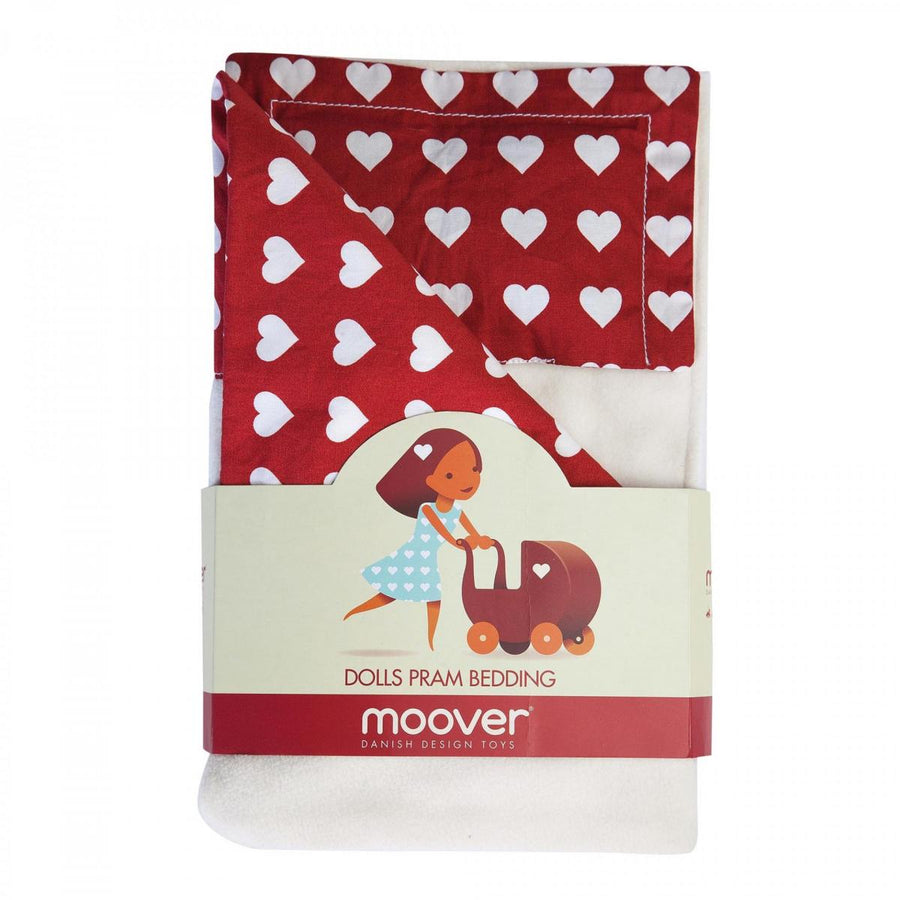 Moover Dolls Pram Bedding Red