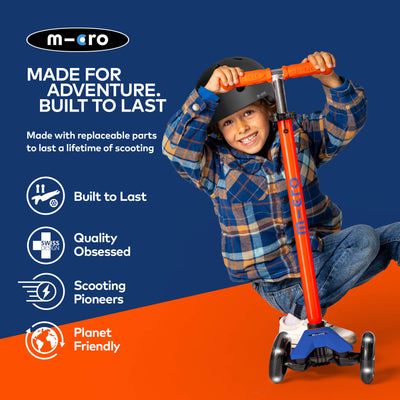 Maxi Micro LED Deluxe Scooter (Neon Orange)