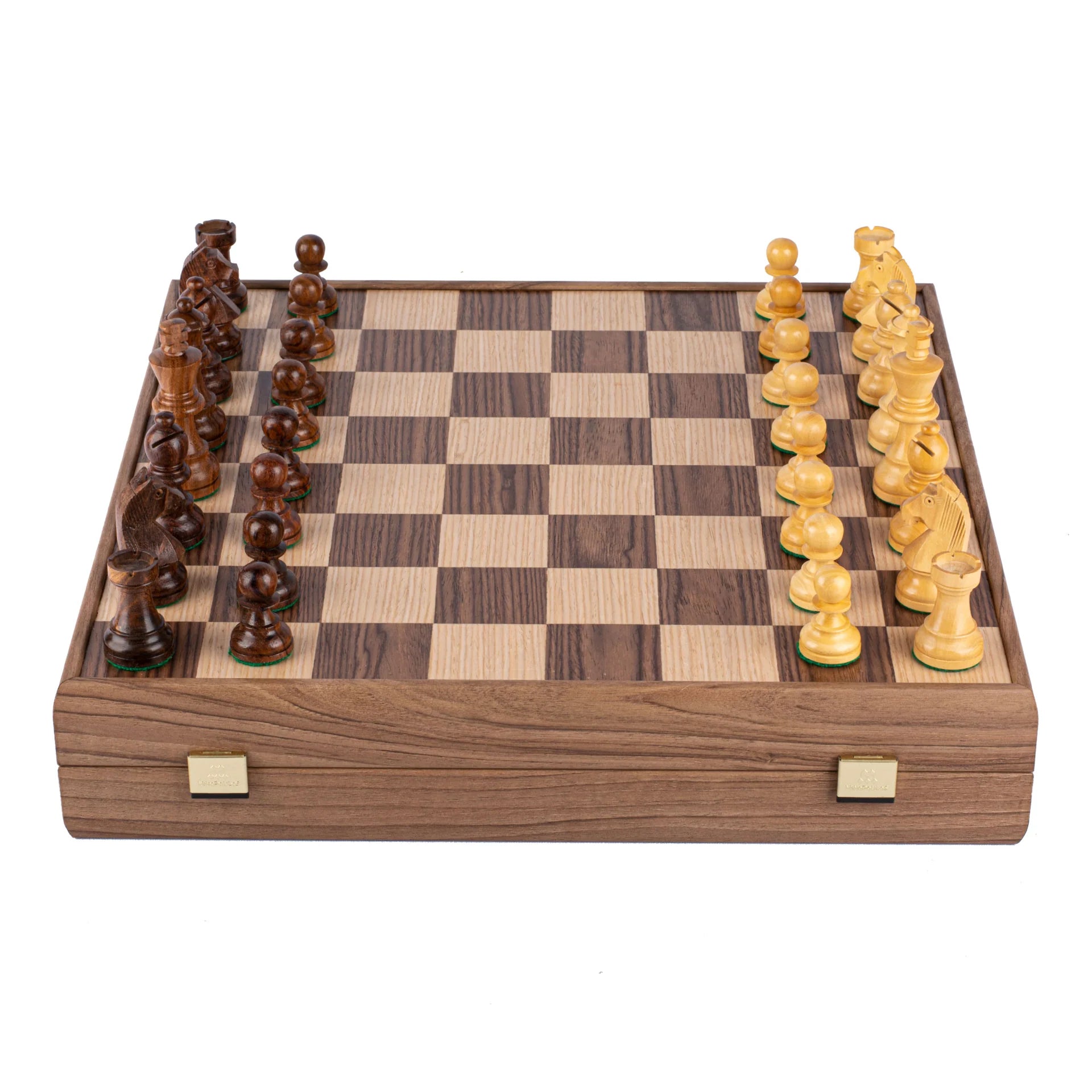 Manopaulos Walnut Chess Set