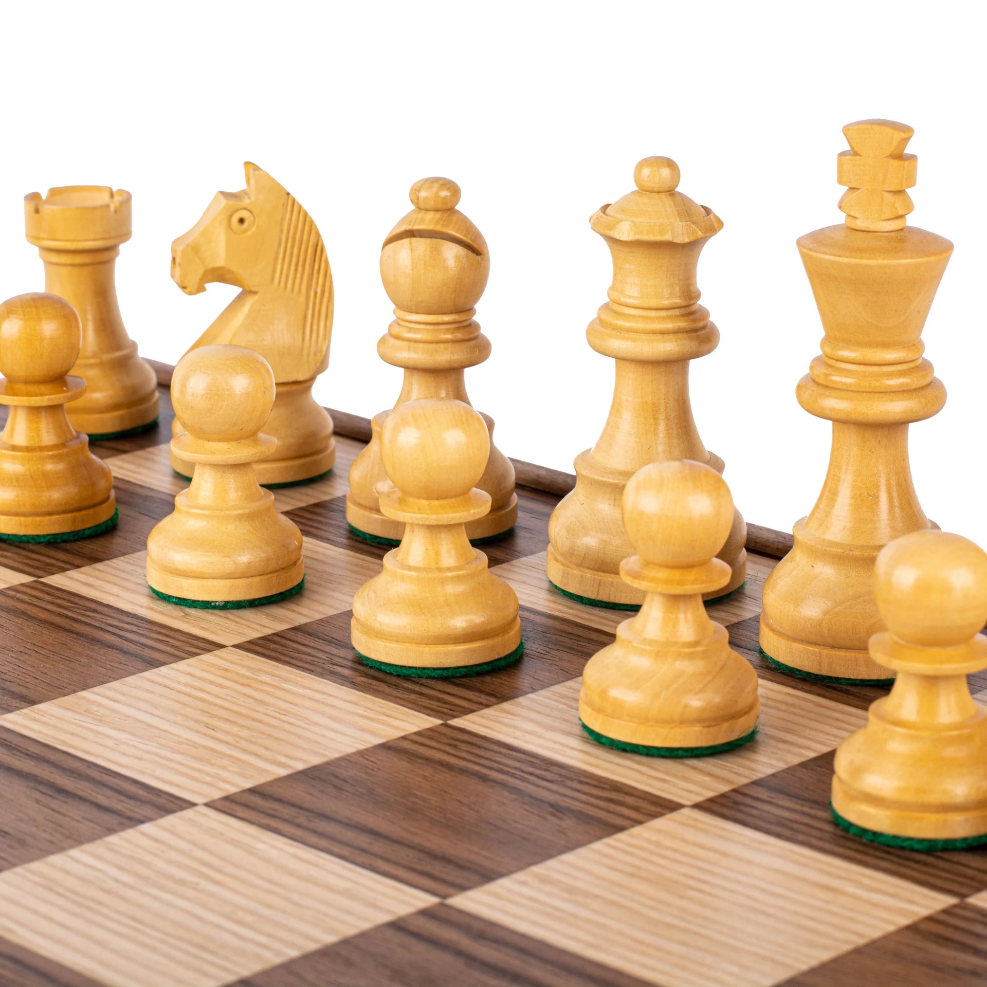 Manopaulos Walnut Chess Set