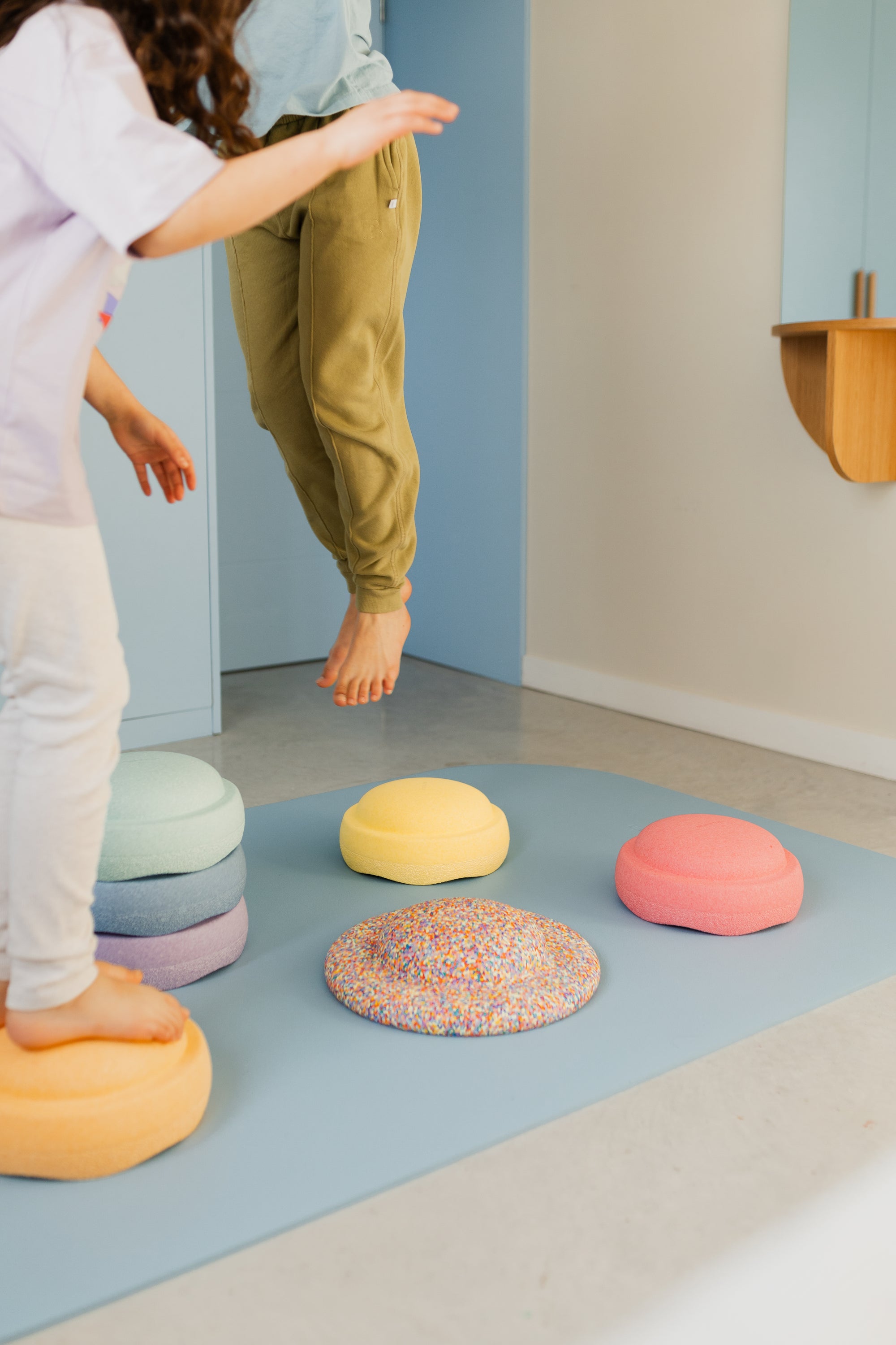 Stapelstein Orignal Pastel Set & Balance Board