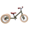 TRYBIKE 2-IN-1 STEEL TRIKE & BALANCE BIKE (Matt Vintage Green)