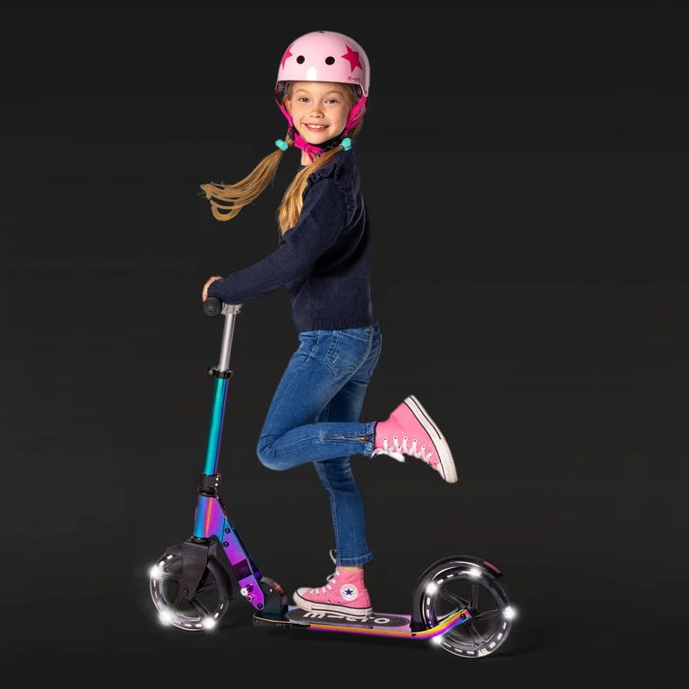 Micro Cruiser Scooter With Light up Large Wheels: Neochrome