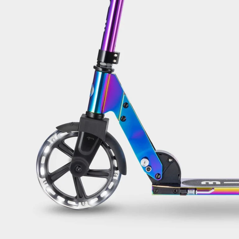 Micro Cruiser Scooter With Light up Large Wheels: Neochrome