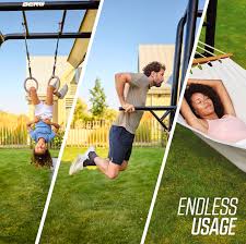 BERG PlayBase Accessories Play, Sports & Lounge Bundle (gym rings + dip bar + hammock)