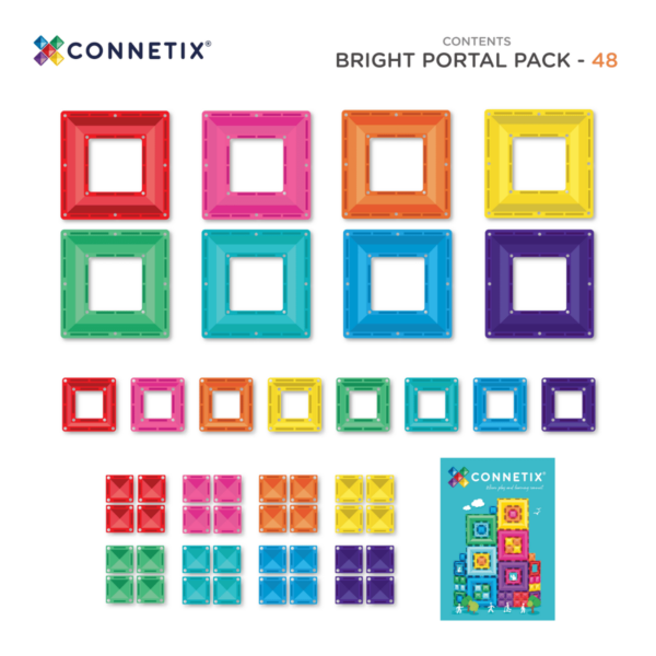 Connetix Bright Portal Pack 48 pc