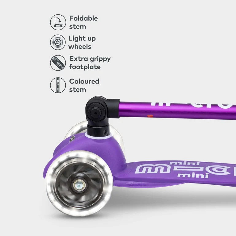Mini Micro Deluxe Foldable LED: Purple