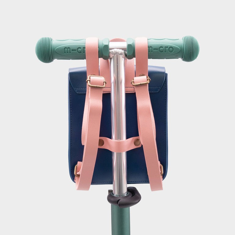 Micro Eco Satchel: Pink & Navy