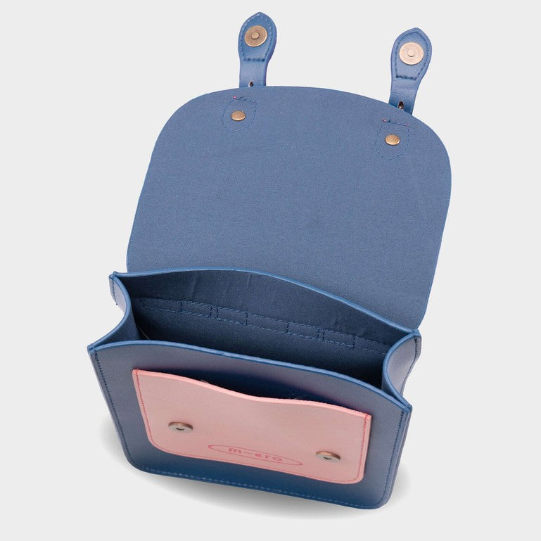 Micro Eco Satchel: Pink & Navy