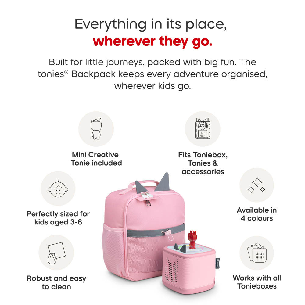 Tonies Backpack with Creative Mini Pink