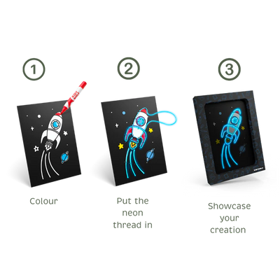 KIDYNEON ILLUMINATED WALL DECORATION MULTI PACK