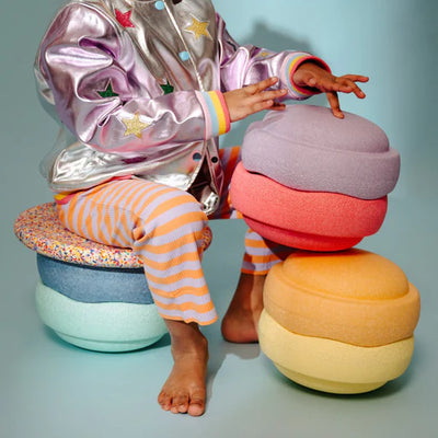 Stapelstein Orignal Pastel Set & Balance Board