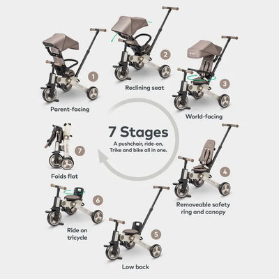 Micro Flexi 7 in 1 Trike: Brown Latte (DELIVERY / COLLECTION WITHIN 5-7 DAYS OF ORDER)