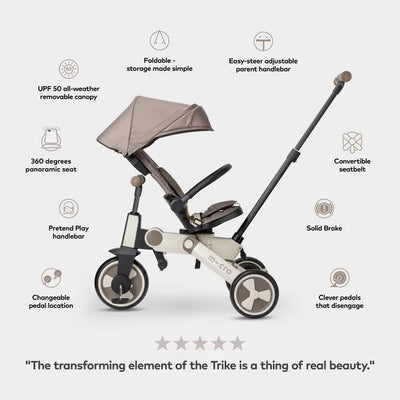 Micro Flexi 7 in 1 Trike: Brown Latte (DELIVERY / COLLECTION WITHIN 5-7 DAYS OF ORDER)