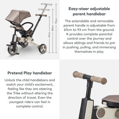 Micro Flexi 7 in 1 Trike: Brown Latte (DELIVERY / COLLECTION WITHIN 5-7 DAYS OF ORDER)