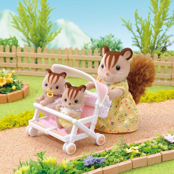 Sylvanian Families Double Pushchair