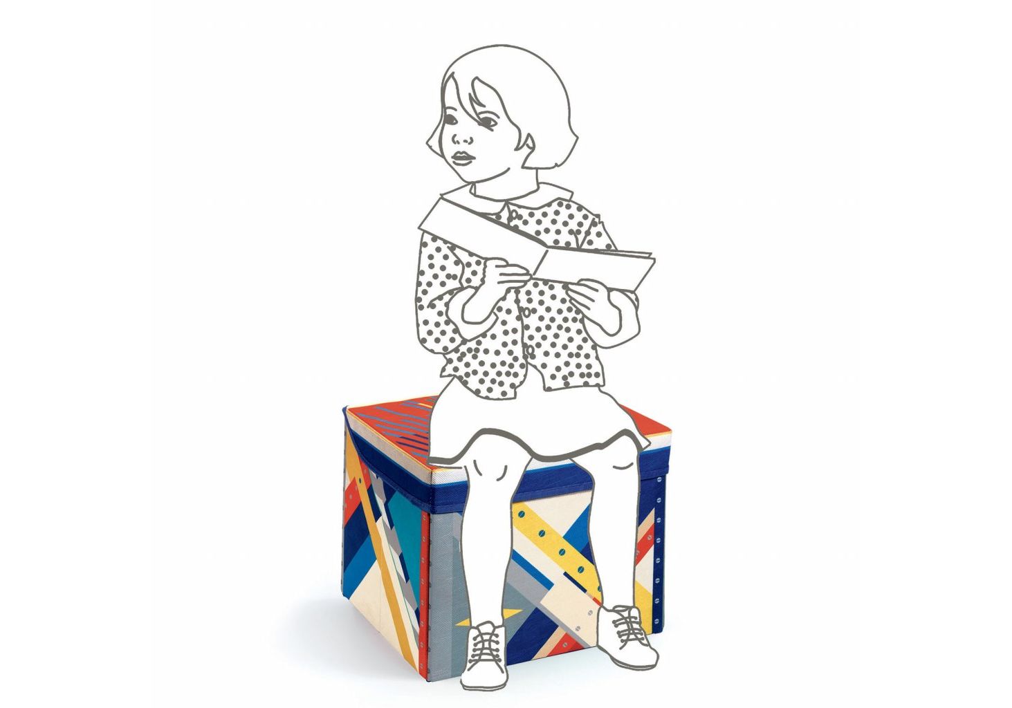 Djeco Toy Box Seat - Space