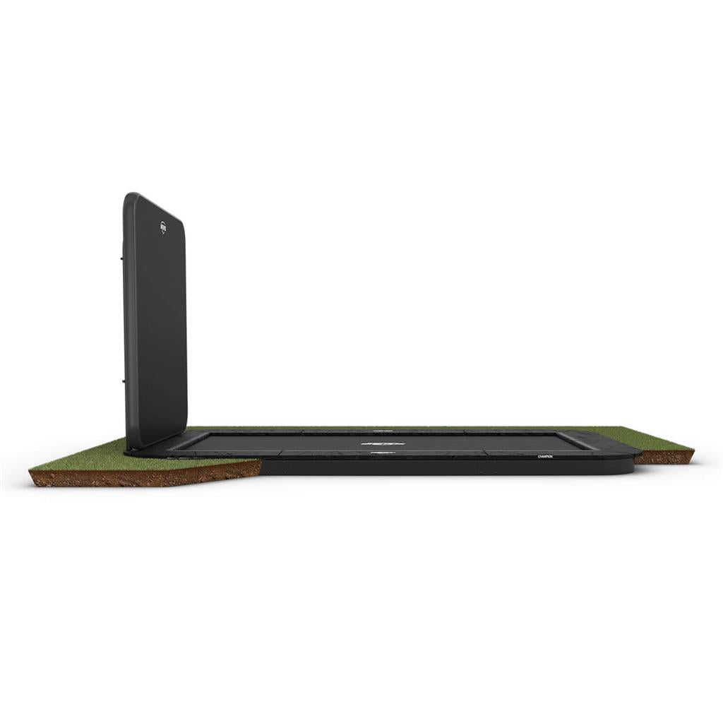 BERG ULTIM CHAMPION 16.5 x 10ft FLATGROUND TRAMPOLINE + AEROWALL