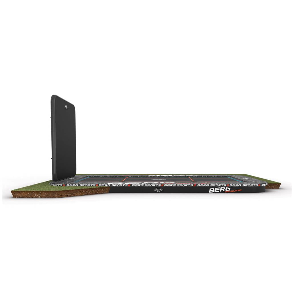 BERG ULTIM PRO BOUNCER 16.5 x 10ft FLATGROUND + AEROWALL 2X2 BLK&GRY