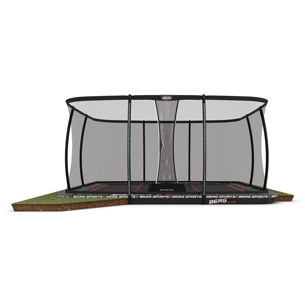 BERG ULTIM PRO BOUNCER 16.5ft x 16.5ft FLATGROUND +  XL SAFETY NET